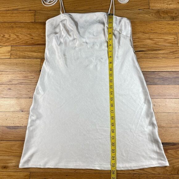 PRINCESS POLLY THE SILKY SLIP MINI DRESS CHAMPAGNE SIZE 6 - Picture 6 of 10